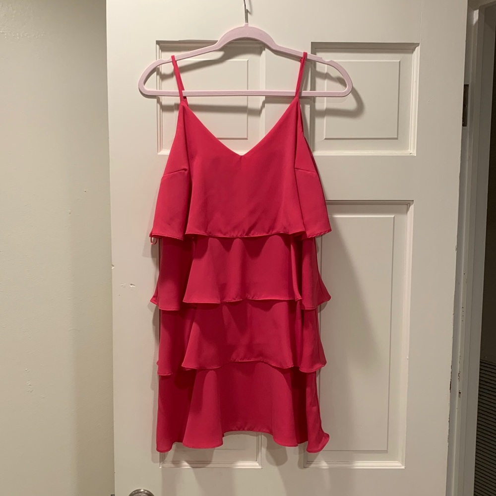 Pink Ruffle Mini dress - Picture 4 of 5